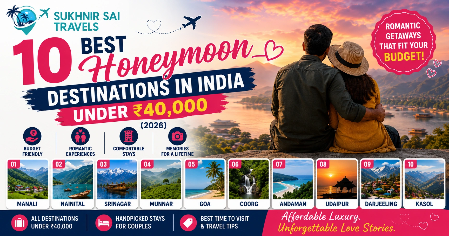 budget honeymoon destinations india